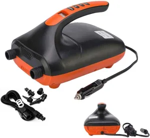 20PSI 12V DC High Pressure SUP Pump, Electric Air Pump, Smart high Pressure Pump for Air Mattresses, Inflatables Boats, Tent, Stand Up Paddle Boards