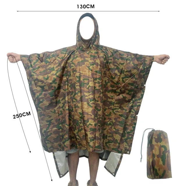 3 In 1 Outdoor Military Waterproof Raincoat