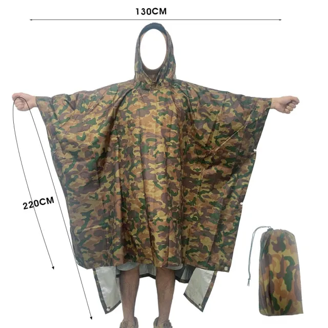 3 In 1 Outdoor Military Waterproof Raincoat
