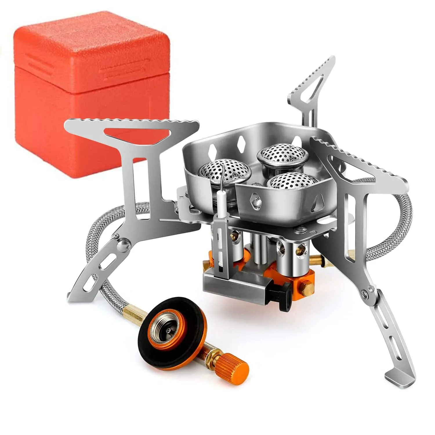 4000W Portable Camping Stove Foldable Powerful Gas Stove Backpacking Burner