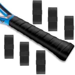 6 Pcs Tennis Racket Grip Tape, Precut Tennis Overgrip Tape, Velvety Comfort Bat Grip Tape for Anti Slip and Sweat Absorbent Grip, Dry Feel Tennis Grips Tape for Badminton, Pickleball, Tennis Grip