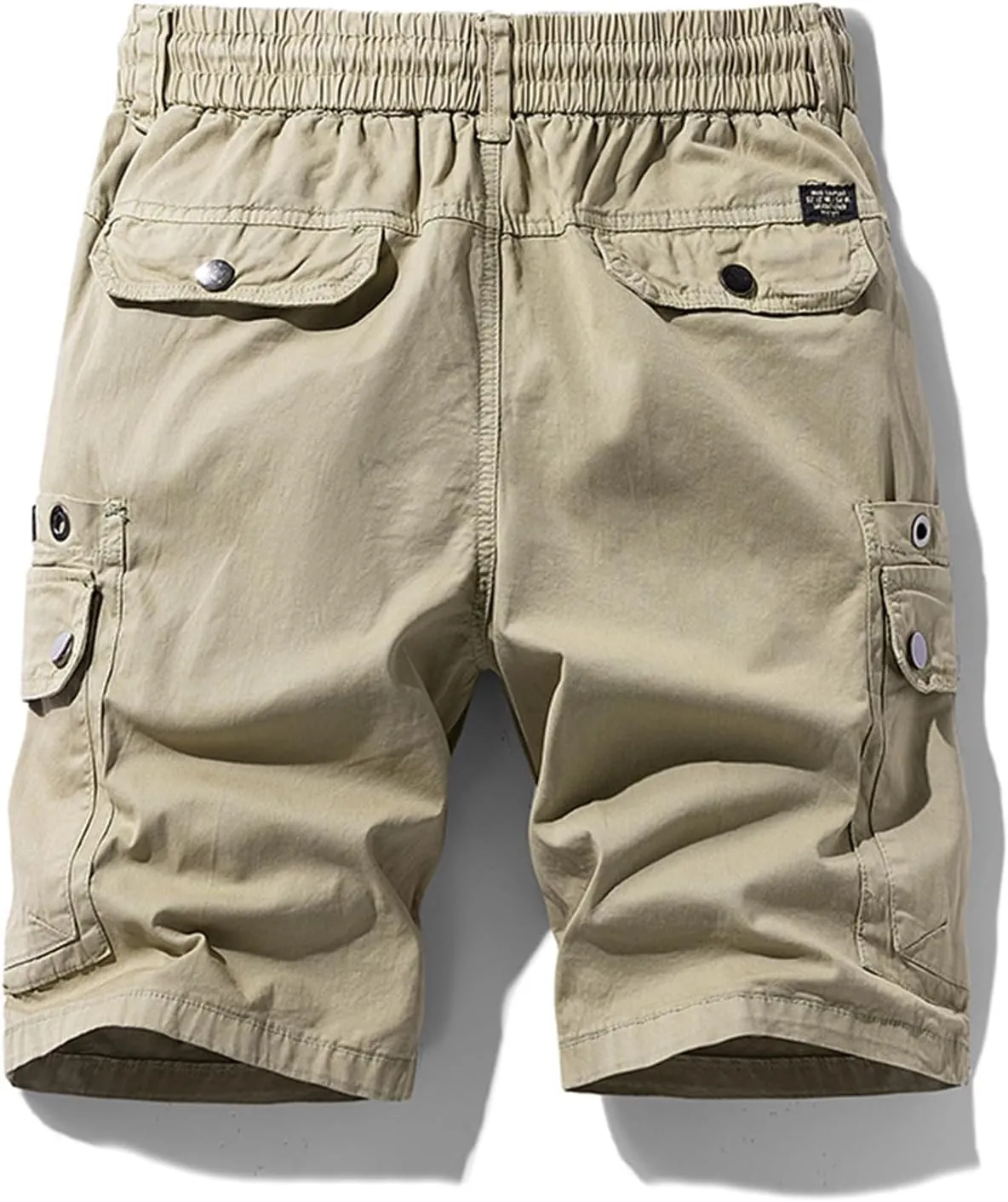 ADHOWBEW Hiking Shorts Men Tactical Summer Below Knee Relaxed Carpenter with Cell Phone Pocket Stretch Trunks