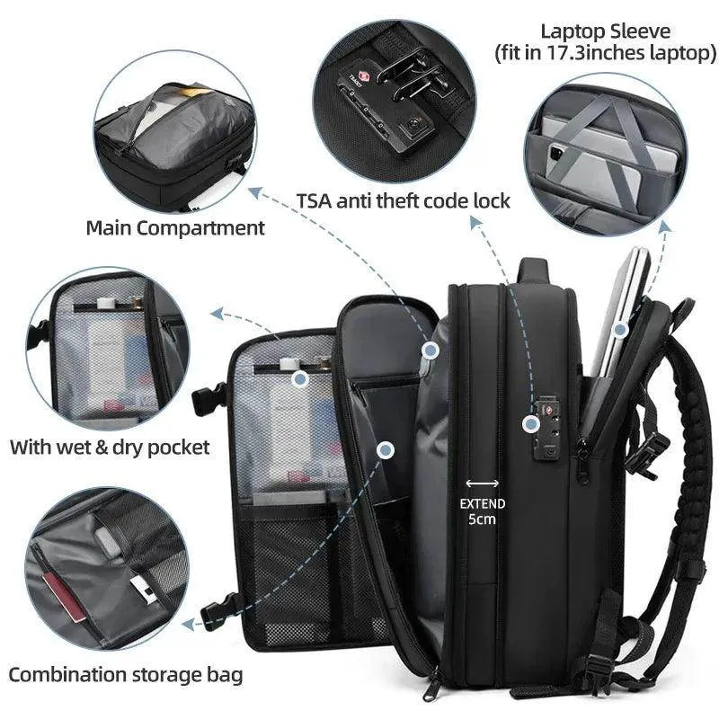 Airbag Backpack Vacuum – Large Capacity Travel Backpack