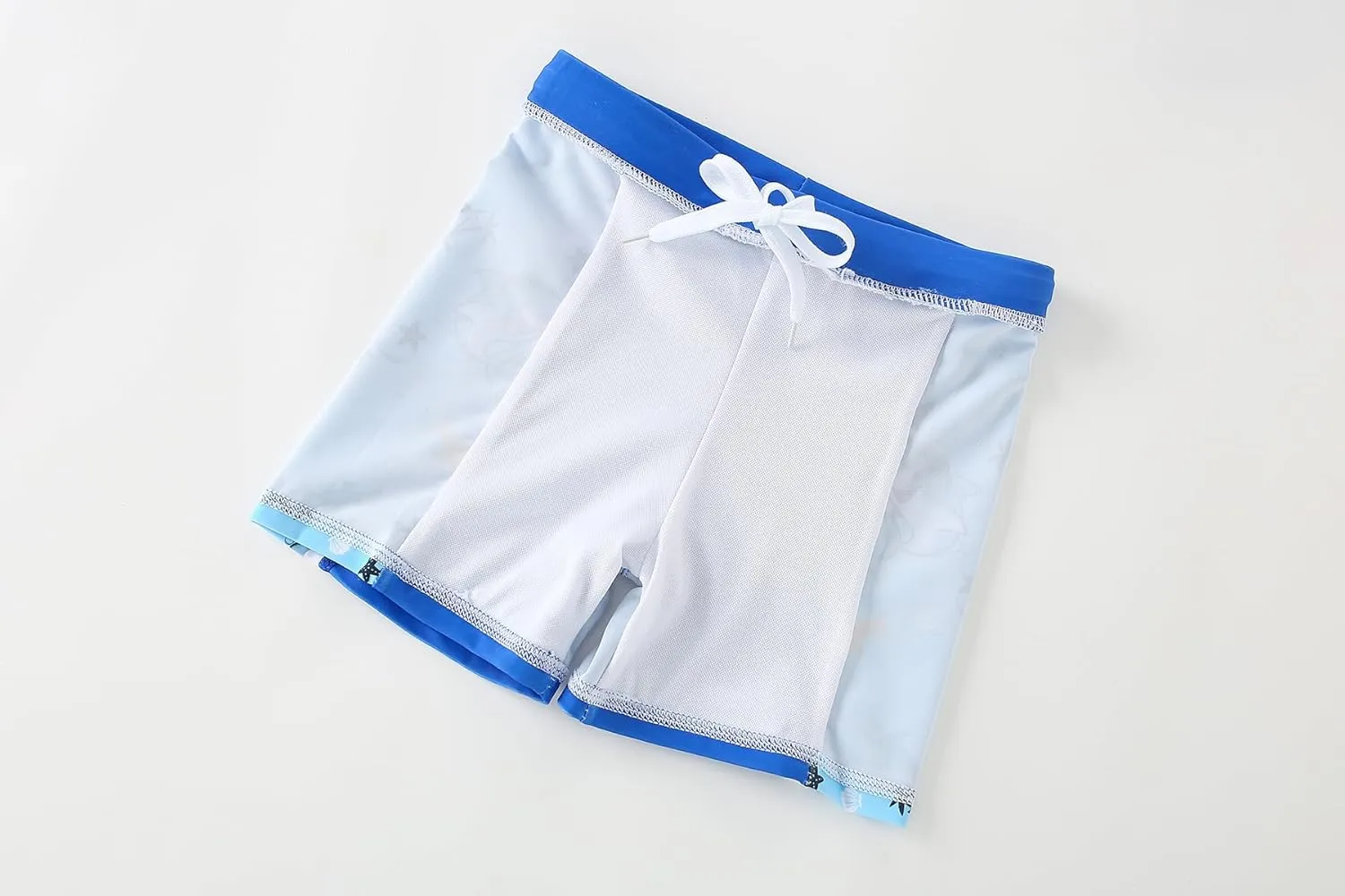 AIWUHE Toddler Boys Swimsuit Set Rash Guard Boys' Swimwear Two Piece Bathing Suit and Swim Trunk with Hat UPF 50  3-8Y