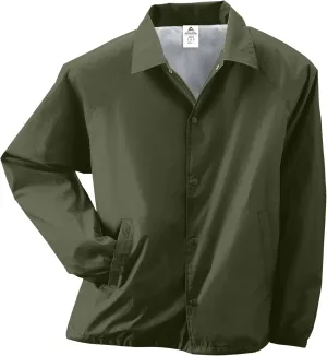 Augusta Sportswear Nylon Coach's Jacket/Lined - Rain-Ready, Water-Resistant Outerwear for Coaches & Outdoor Activities