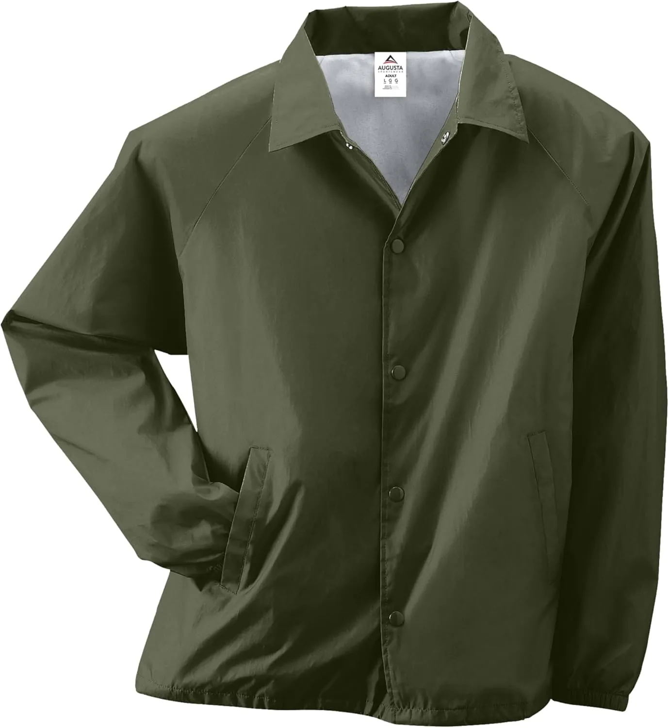Augusta Sportswear Nylon Coach's Jacket/Lined - Rain-Ready, Water-Resistant Outerwear for Coaches & Outdoor Activities