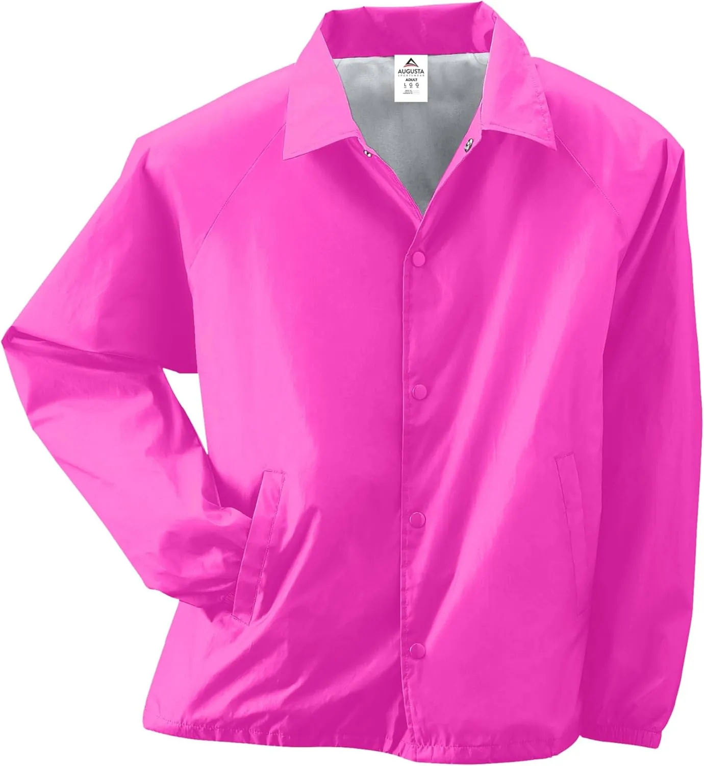 Augusta Sportswear Nylon Coach's Jacket/Lined - Rain-Ready, Water-Resistant Outerwear for Coaches & Outdoor Activities