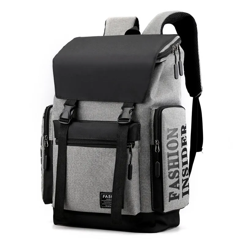 Backpack Men's Korean-Style Fashion Casual Travel Bag College Students Bag Fashion