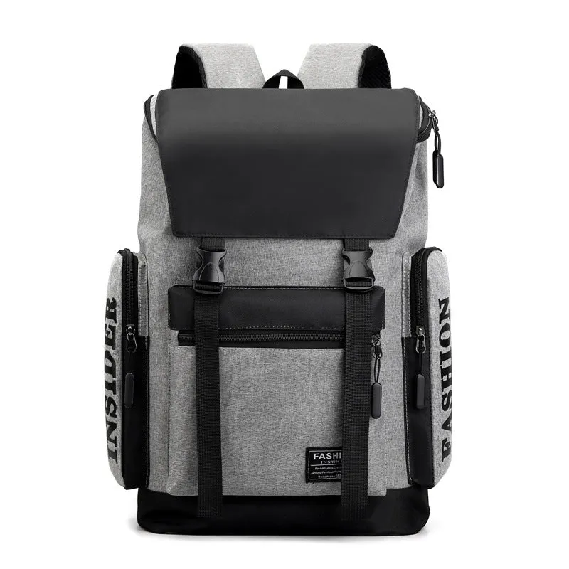 Backpack Men's Korean-Style Fashion Casual Travel Bag College Students Bag Fashion