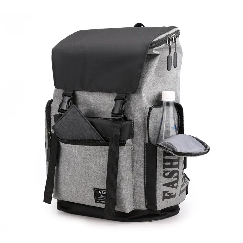 Backpack Men's Korean-Style Fashion Casual Travel Bag College Students Bag Fashion