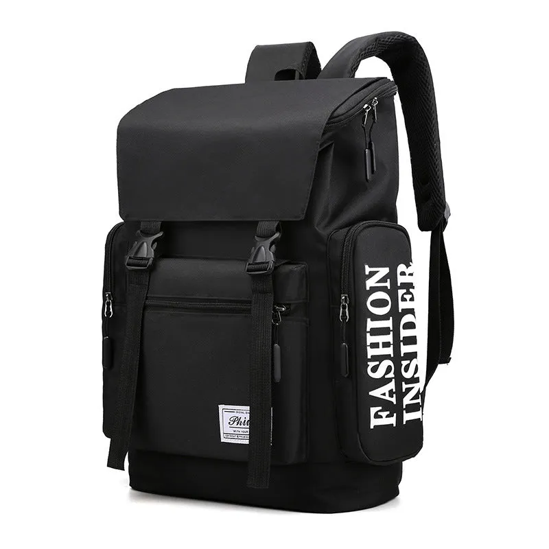 Backpack Men's Korean-Style Fashion Casual Travel Bag College Students Bag Fashion