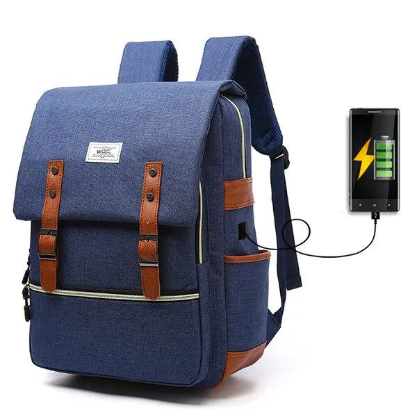 Backpack with USB Charging Port Lock Outdoor Backpack For Men And Women School Backpack Casual