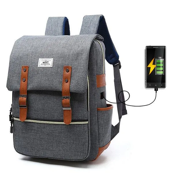Backpack with USB Charging Port Lock Outdoor Backpack For Men And Women School Backpack Casual