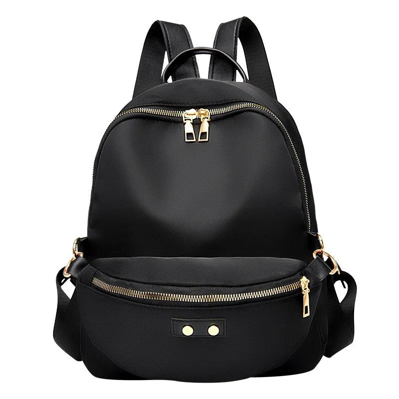 Backpack Women's Korean-Style Fashion Waterproof Nylon Schoolbag Large Capacity