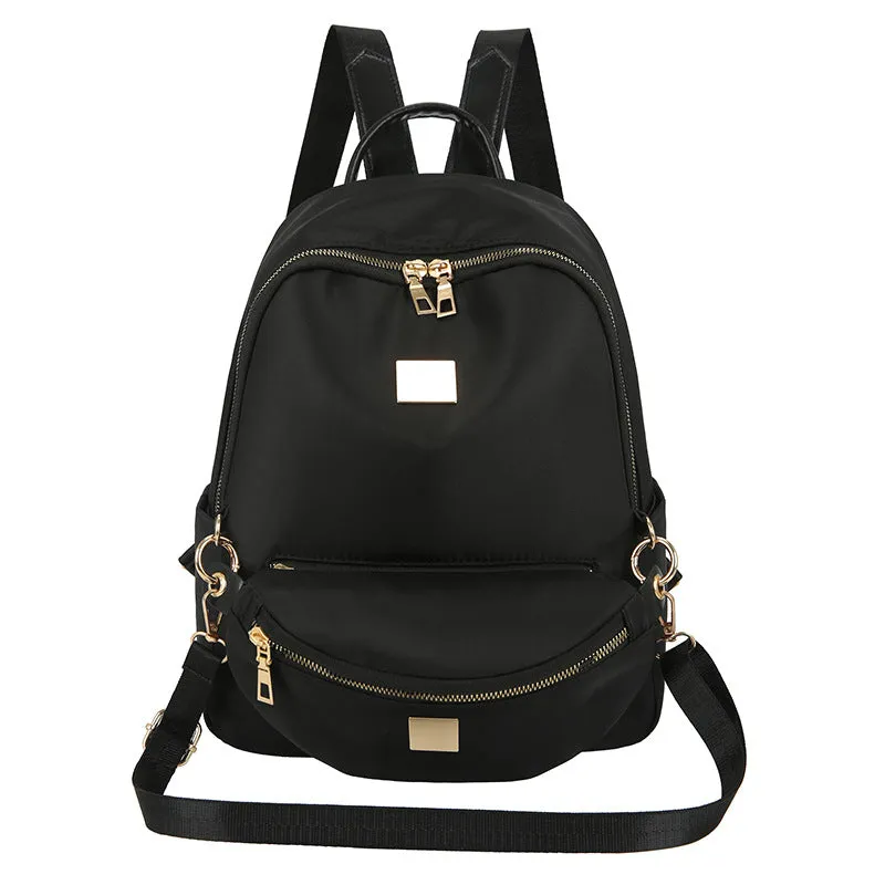 Backpack Women's Korean-Style Fashion Waterproof Nylon Schoolbag Large Capacity