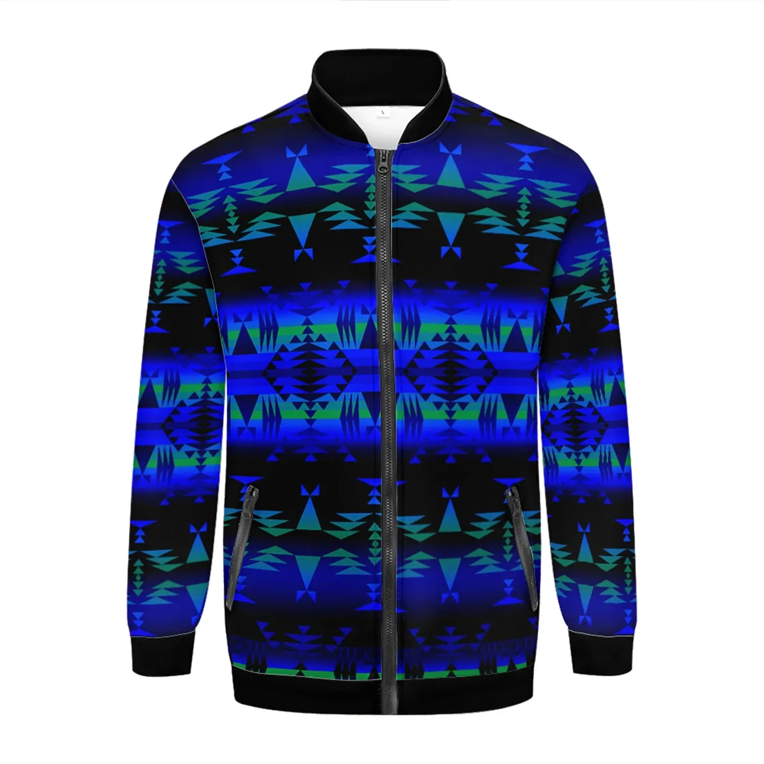 Between the Blue Ridge Mountains Zippered Collared Lightweight Jacket