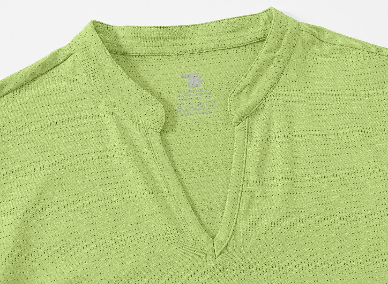 BGOWATU Womens Golf Polo Shirts Short Sleeve V-Neck Collarless Tennis T-Shirt Quick Dry Lightweight Tops