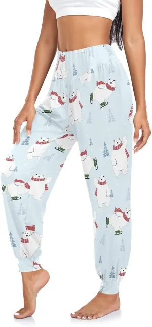 Boho Yoga Pants for Women Joggers Workout Pants Casual Dance Sweatpants Beach Sport Pants Trousers