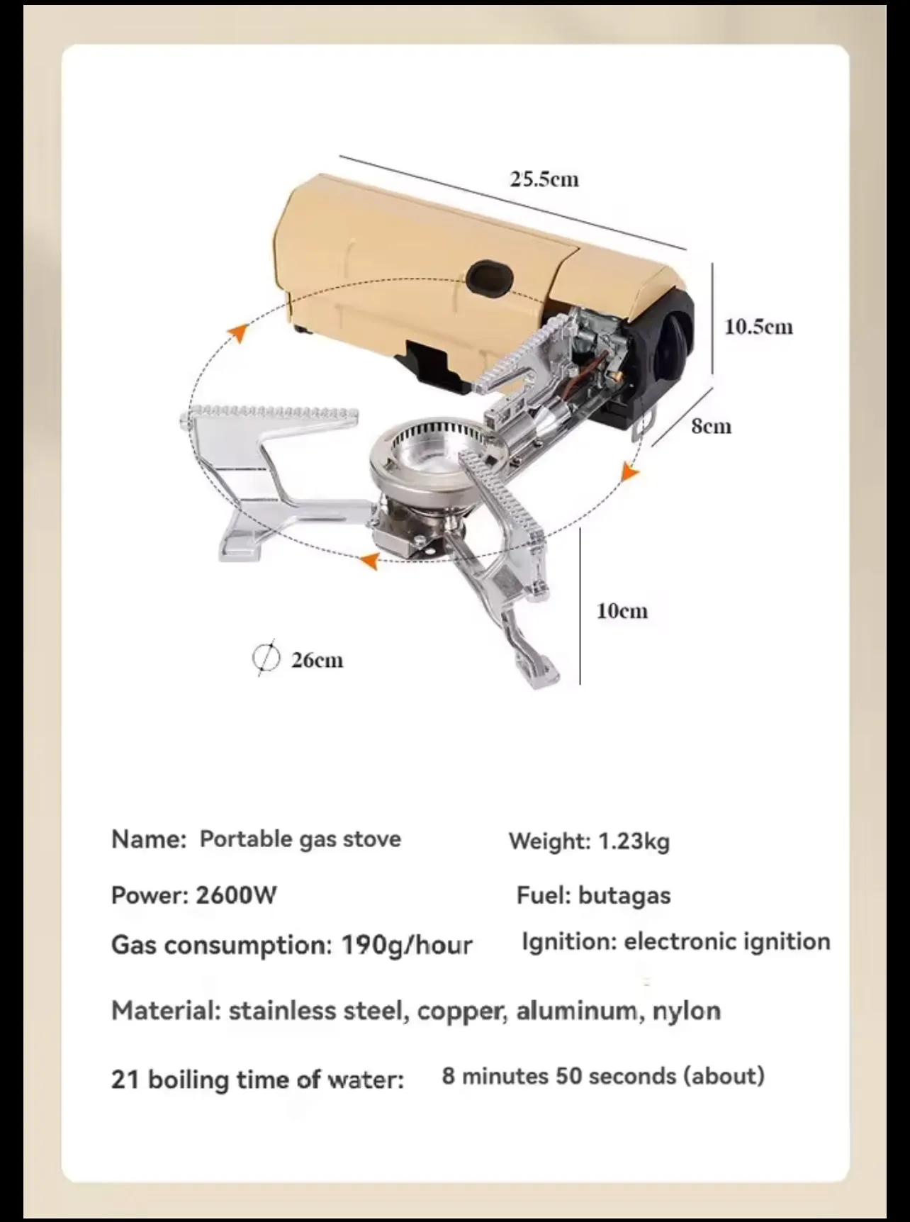 Camping Gas Stove Portable Folding Cassette Stove Outdoor Hiking BBQ Travel Cooking Grill Cooker Gas Burner Food Heating Tool Kitchen Gadgets