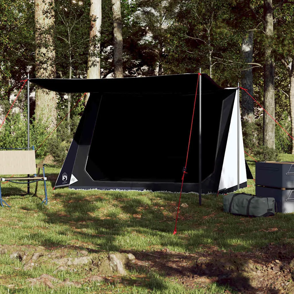 Camping Tent 2-Person White Blackout Fabric Waterproof