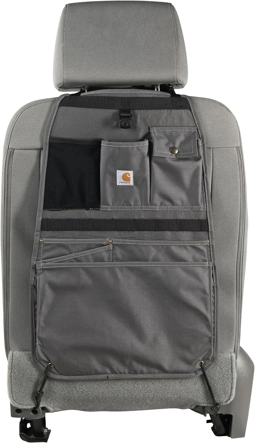 Carhartt Universal Nylon Duck Seat Back Organizer, Gravel