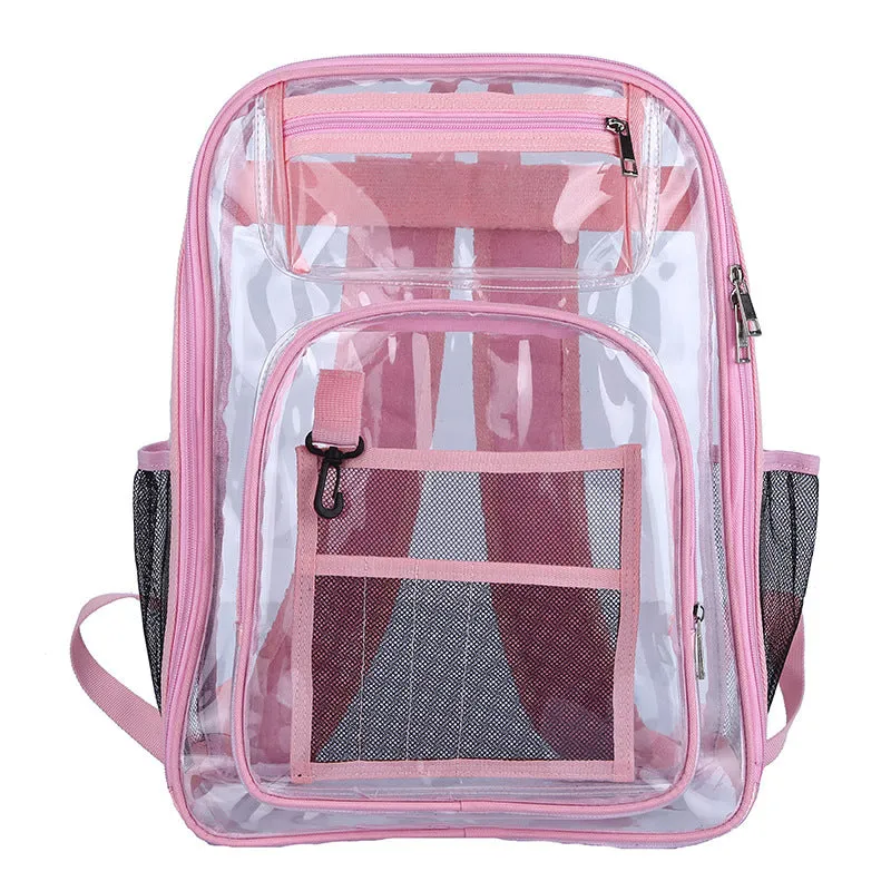Clear Backpack PVC Backpack Large Capacity