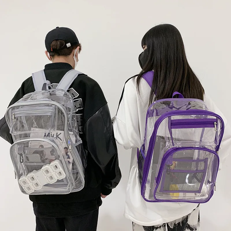 Clear Backpack PVC Backpack Large Capacity