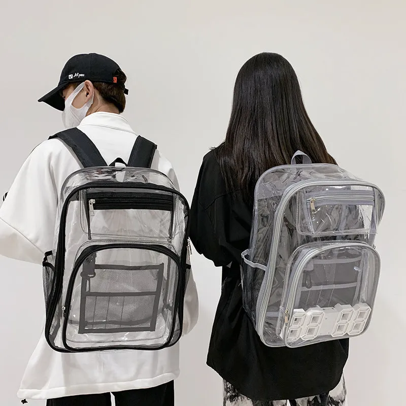 Clear Backpack PVC Backpack Large Capacity