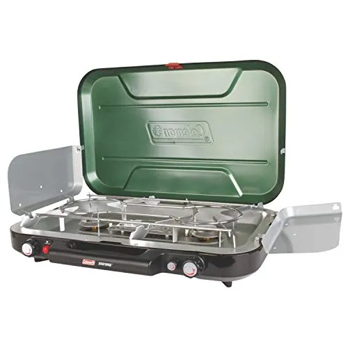 Coleman Eventemp 3 Burner Propane Stove Green, 5-drawer