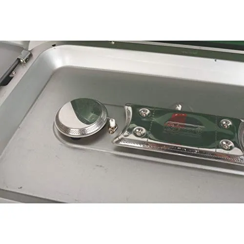 Coleman Eventemp 3 Burner Propane Stove Green, 5-drawer