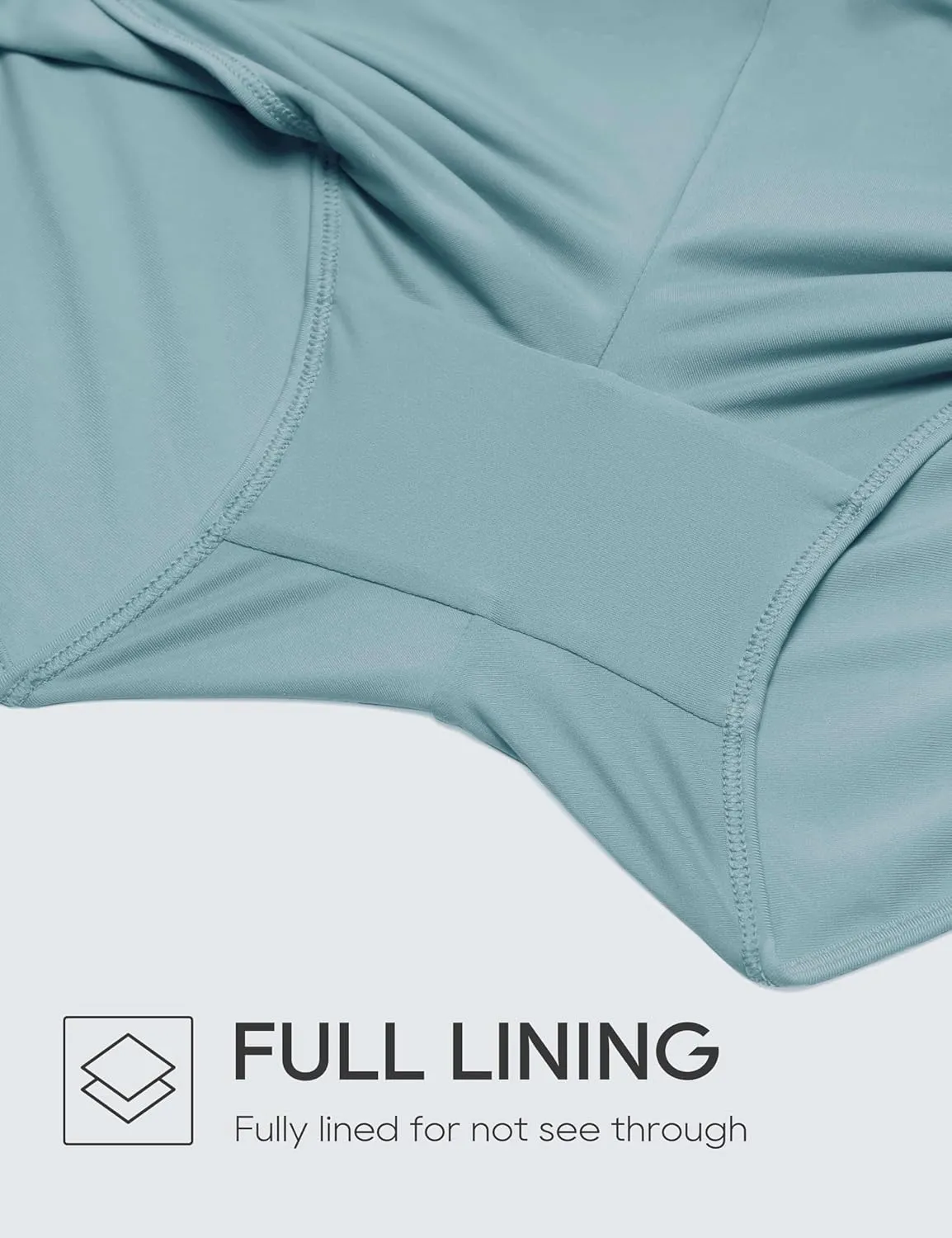 CRZ YOGA Womens 2.5'' Swim Board Shorts High Waisted Quick Dry Bathing Suit Bottoms Dolphin Trunks with Liner