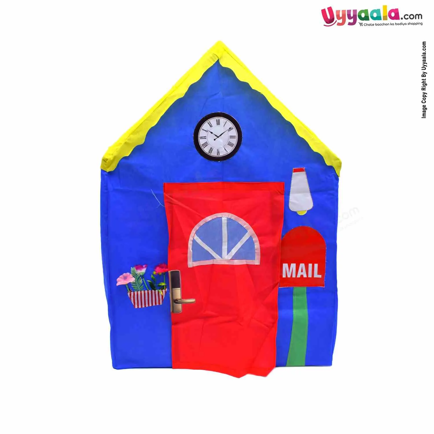 CUDDLES My House Play Tent Water Proof with Removable Pipe Tent House for Kids 3 Y Age - MultiColor