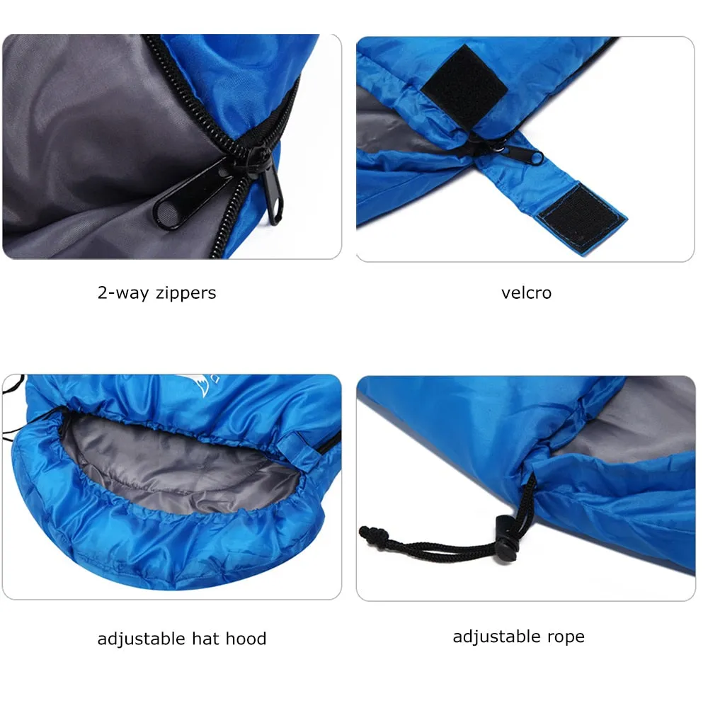 Desert&Fox Ultralight 1KG Portable 3 Season Hiking, Camping, Backpacking Sleeping Bag with Sack