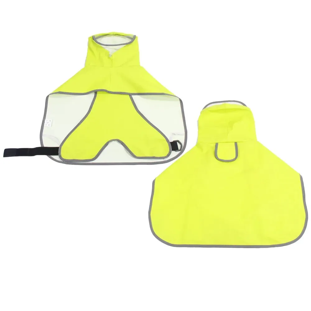 Dog Raincoat Waterproof Soft PU Breathable Dog Rain Jacket With Hood