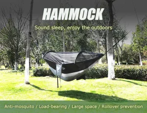 Hitorhike 1-2 Person Outdoor Mosquito Net Parachute Hammock Camping Hanging Sleeping Bed Swing Portable Double Chair Hammock