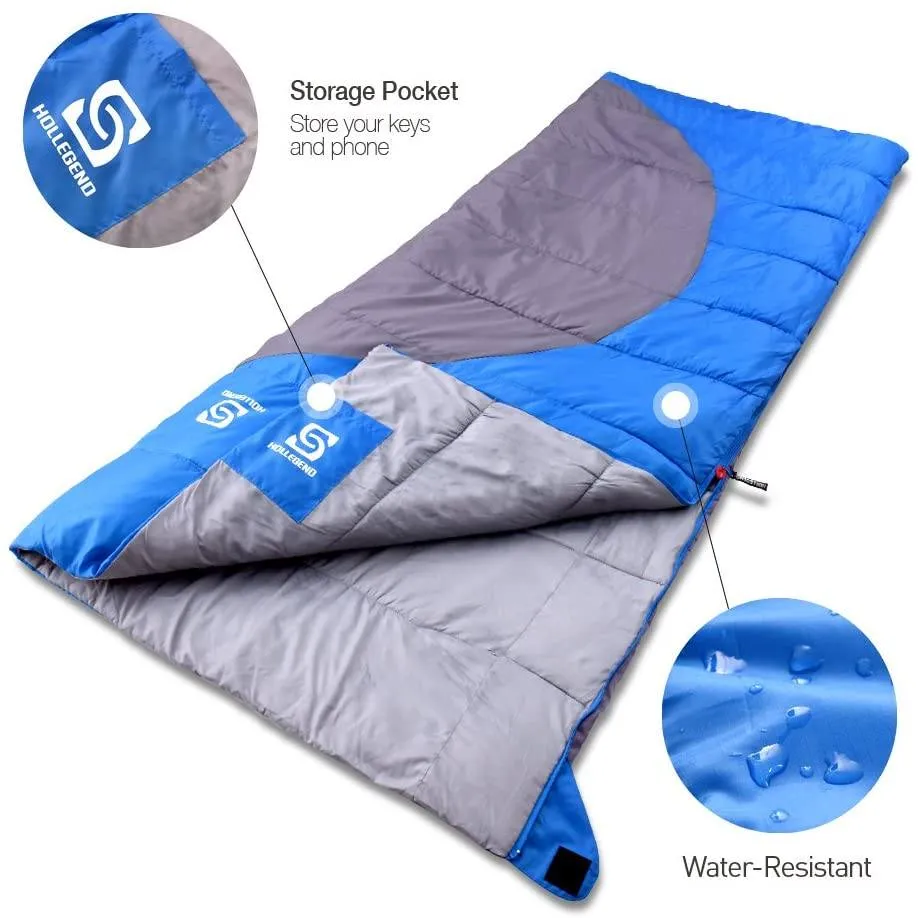HOLLEGEND Sleeping Bag - Envelope Lightweight Portable