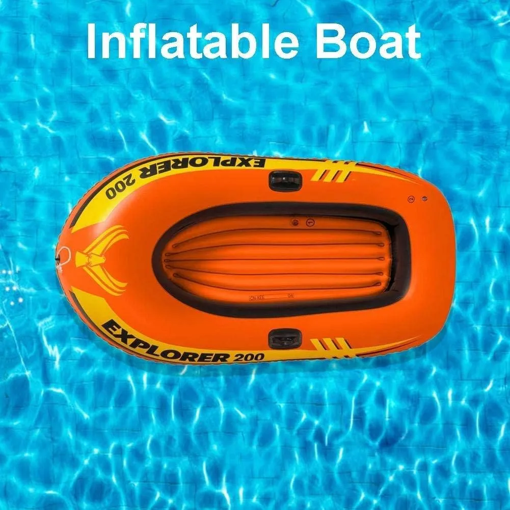 Inflatable Boat,Boat Set,Inflatable Kayak Fishing Boat Inflatable Drifting Diving Boat Set with 2 Paddles and Manual Pump,Two-Person Boat