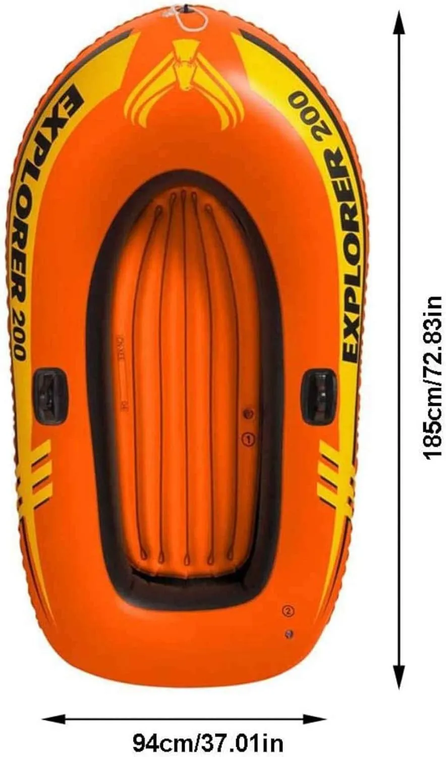 Inflatable Boat,Boat Set,Inflatable Kayak Fishing Boat Inflatable Drifting Diving Boat Set with 2 Paddles and Manual Pump,Two-Person Boat