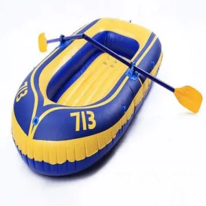 Inflatable Rafts, Inflatable Boat for Pool with Oars, Kayak 2 Person Tandem Inflatable Boat Rowing Boat Canoe Kayak Dinghy