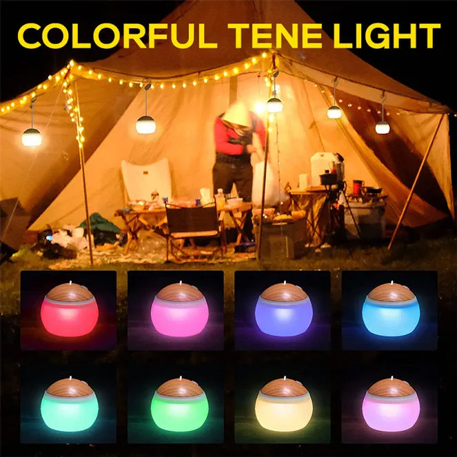 LED Camping Tent Light With RGB Light 2 Pack