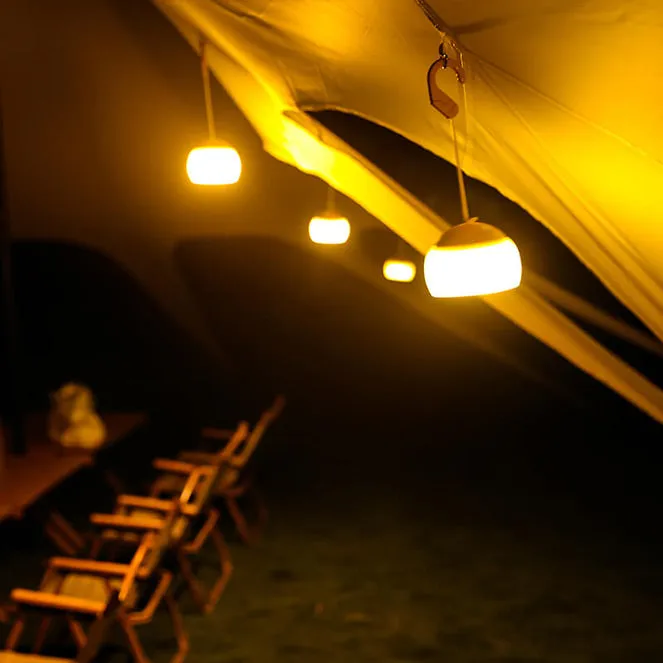 LED Camping Tent Light With RGB Light 2 Pack