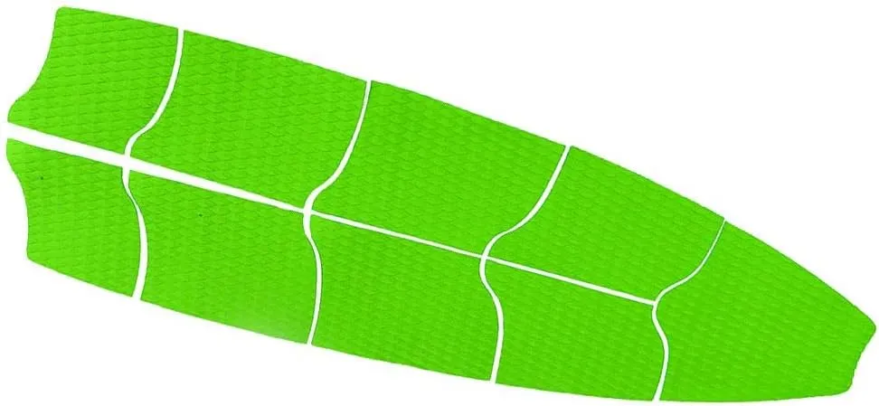 LEIPUPA Set of 9 Board Traction Pad Mat for SUP, Surfboard, Longboard and - Adhesive & Trimmable - Select Colors, Green