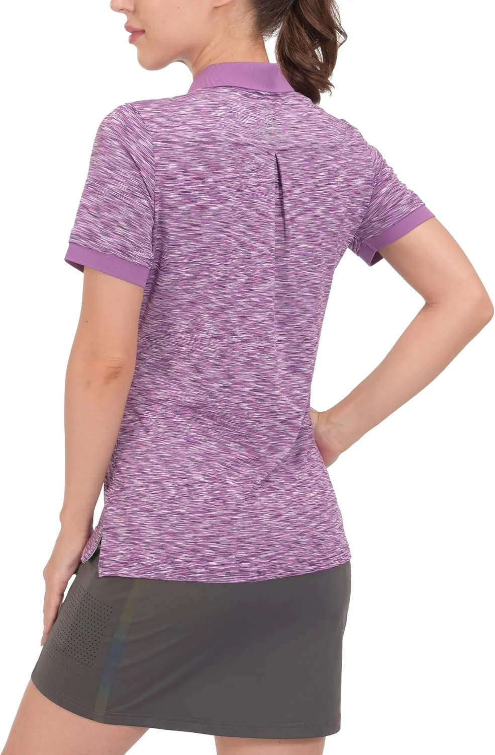 Little Donkey Andy Women's Golf Polo UPF 50  Stretch Quick Dry Lightweight Tennis Collared Shirt