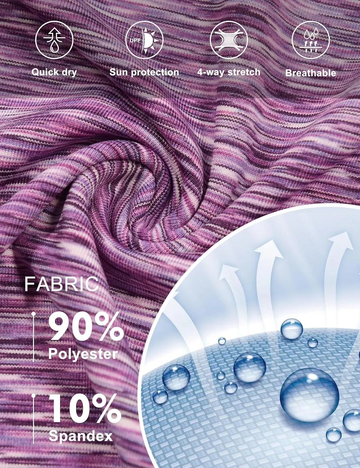 Little Donkey Andy Women's Golf Polo UPF 50  Stretch Quick Dry Lightweight Tennis Collared Shirt