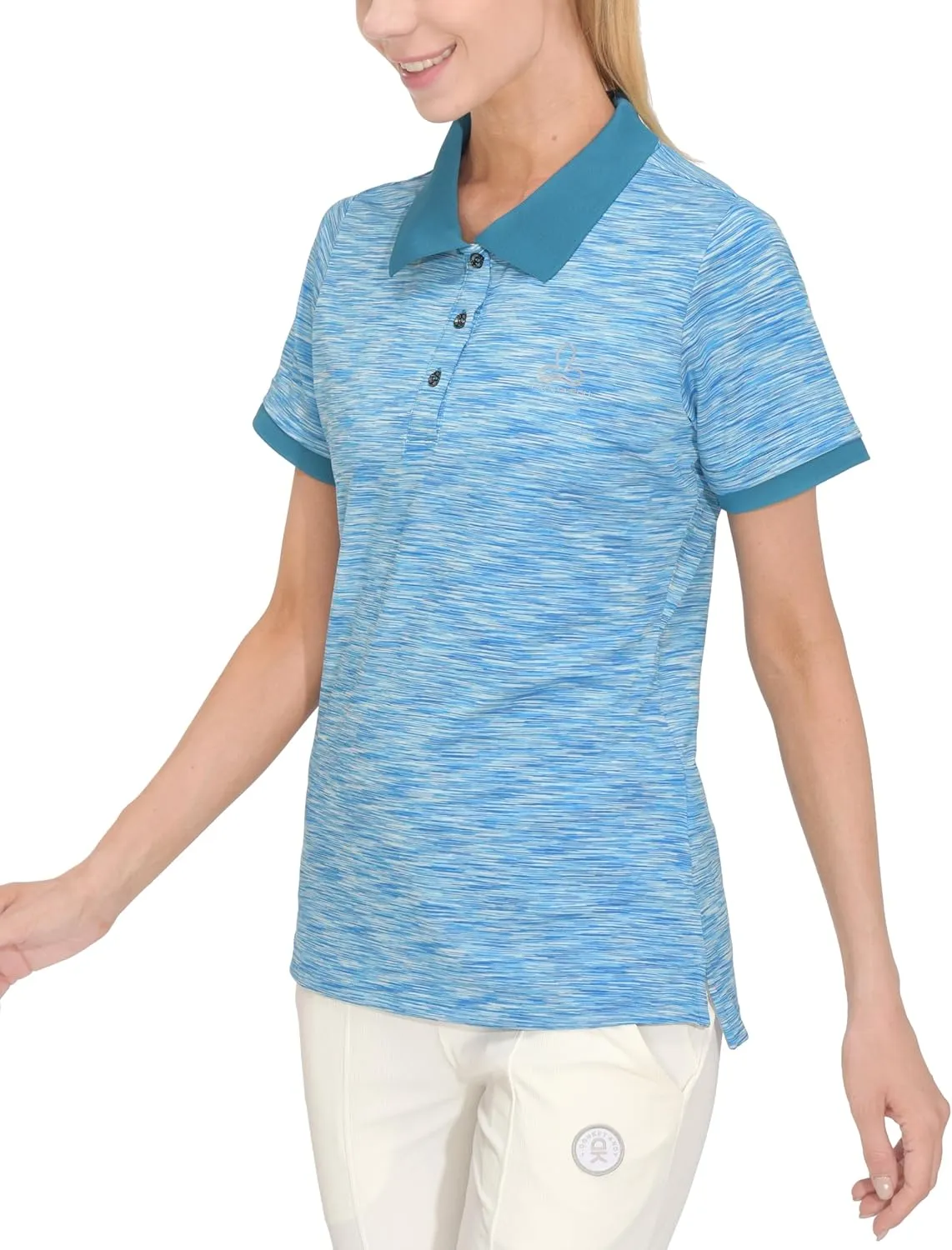 Little Donkey Andy Women's Golf Polo UPF 50  Stretch Quick Dry Lightweight Tennis Collared Shirt