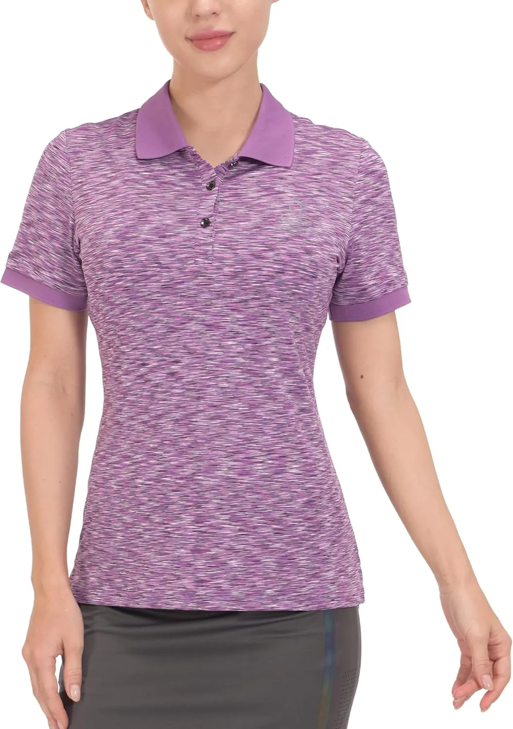Little Donkey Andy Women's Golf Polo UPF 50  Stretch Quick Dry Lightweight Tennis Collared Shirt