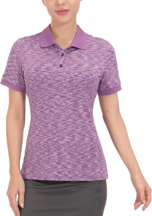 Little Donkey Andy Women's Golf Polo UPF 50  Stretch Quick Dry Lightweight Tennis Collared Shirt
