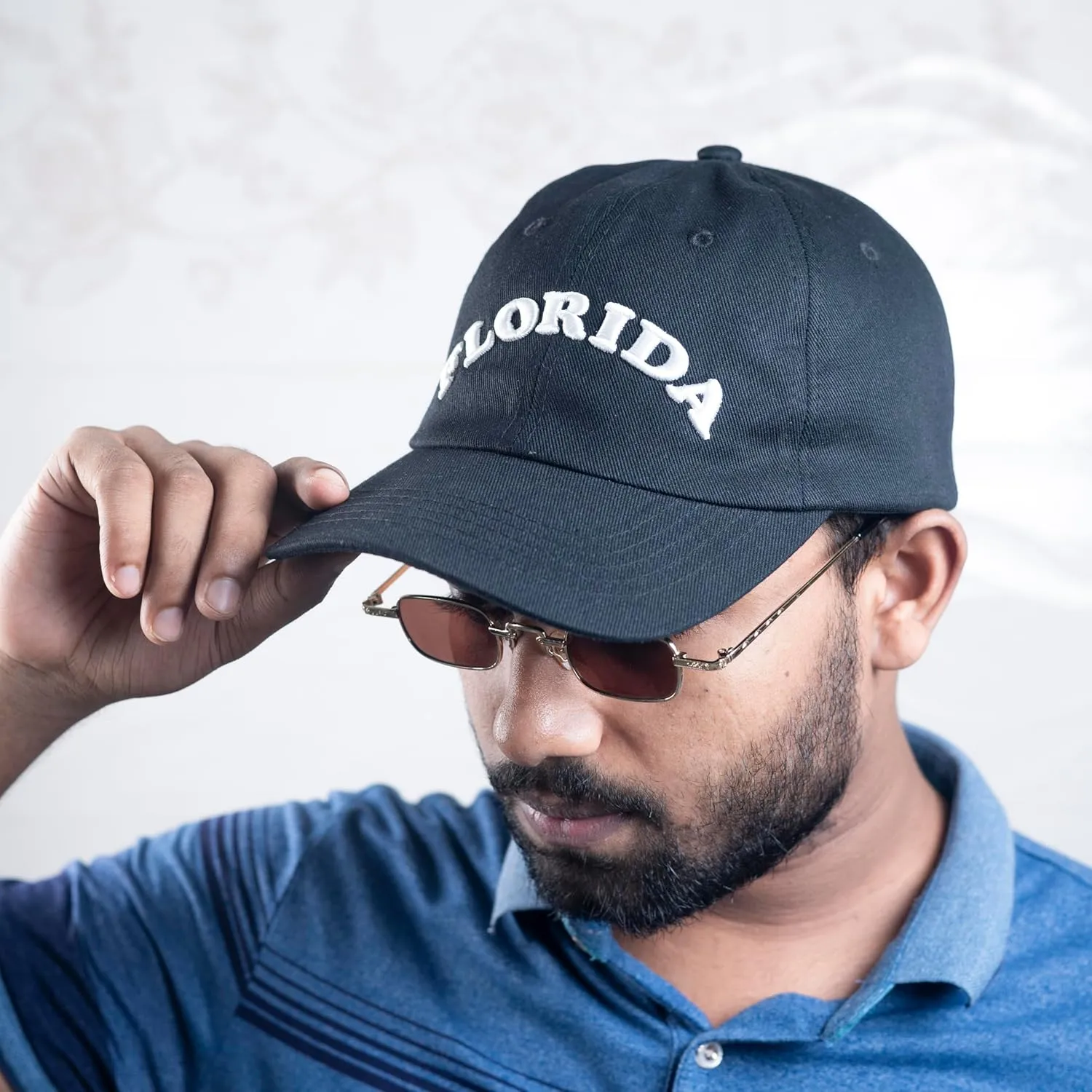 Men Women Fashion Baseball Cap, 100% Cotton Twill, Black, Unisex-Adults
