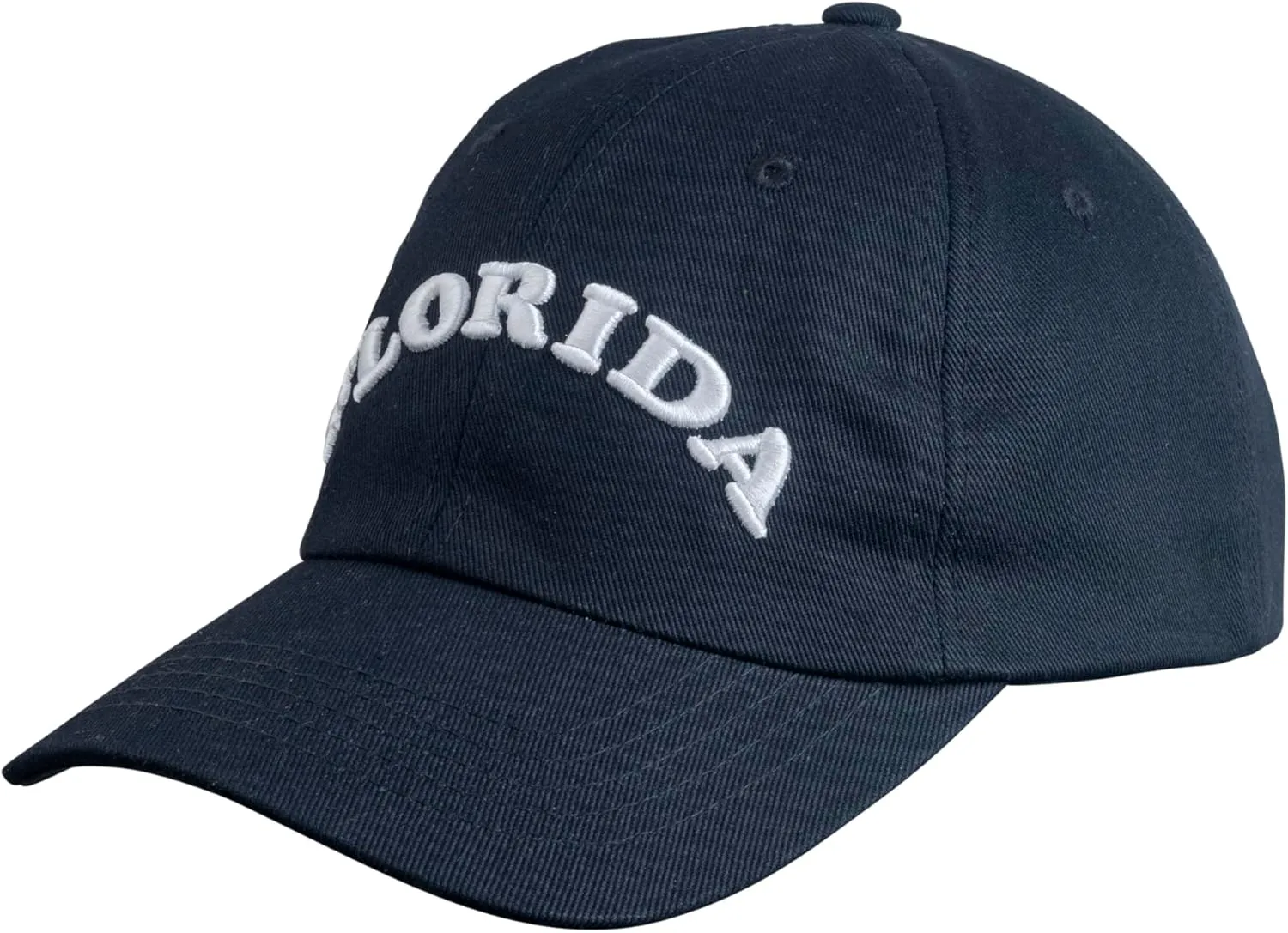 Men Women Fashion Baseball Cap, 100% Cotton Twill, Black, Unisex-Adults