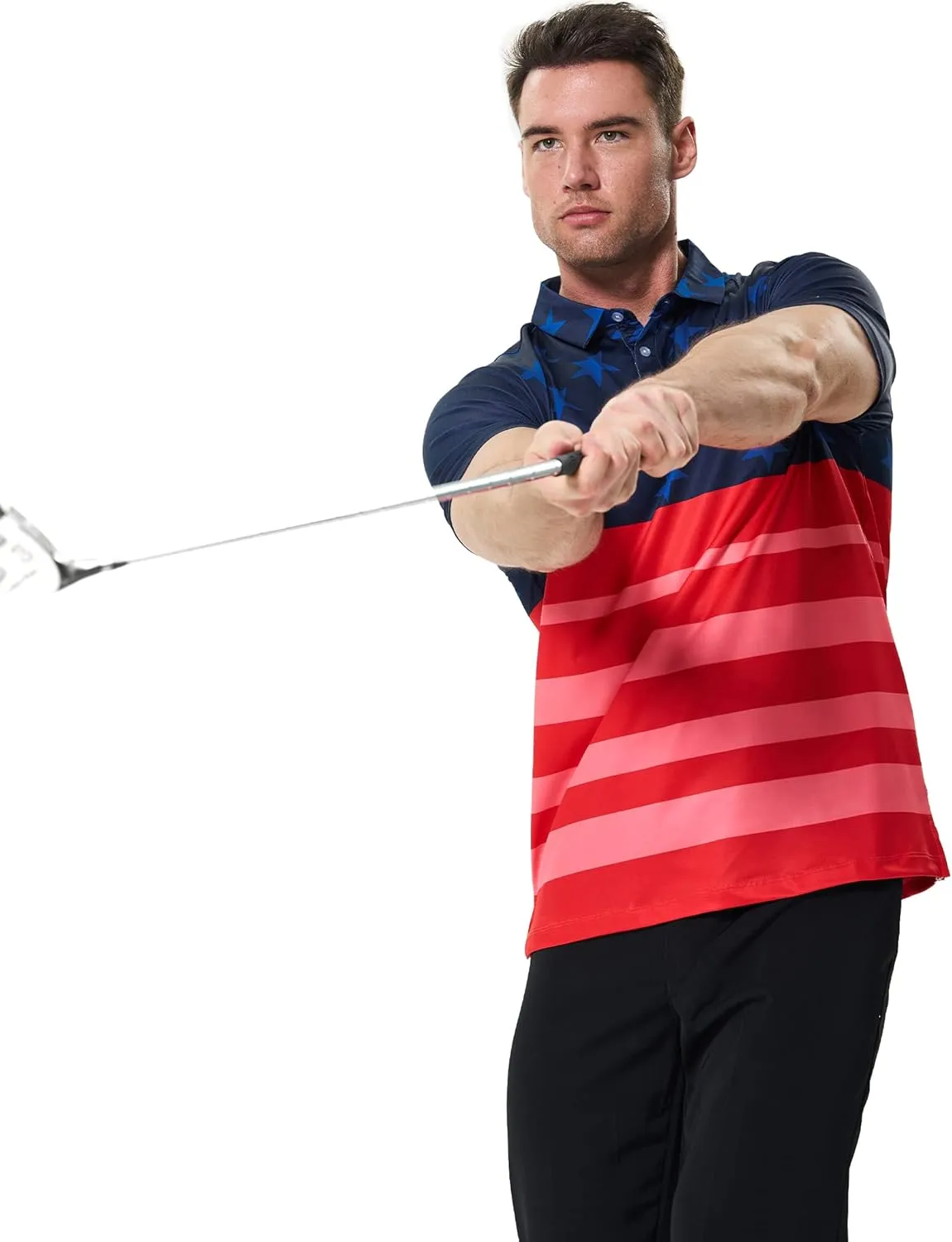 Men's Golf Polo Shirt - Standout Performance Quick-Dry Golf Polo Shirts for Men